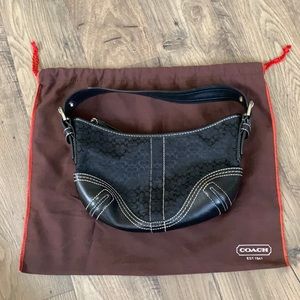 Coach mini hobo black bag